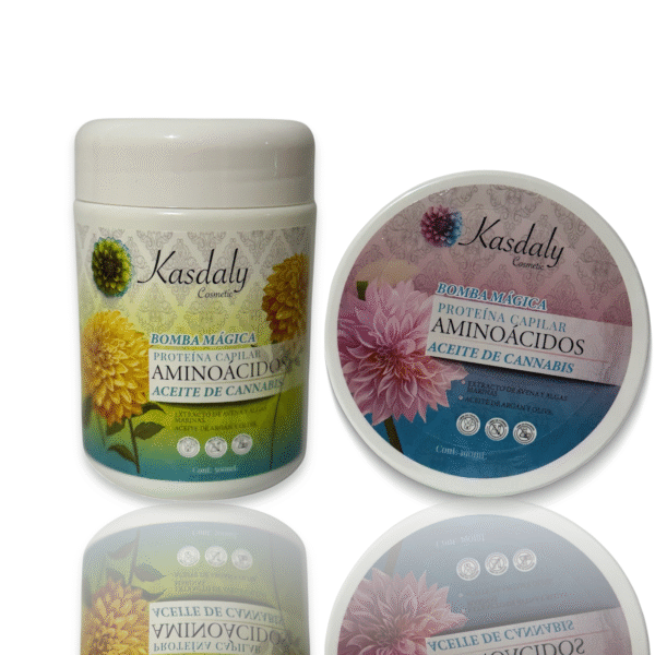 Bomba Mágica Proteína Capilar Con Aminoácidos Y Aceite De Cannabis